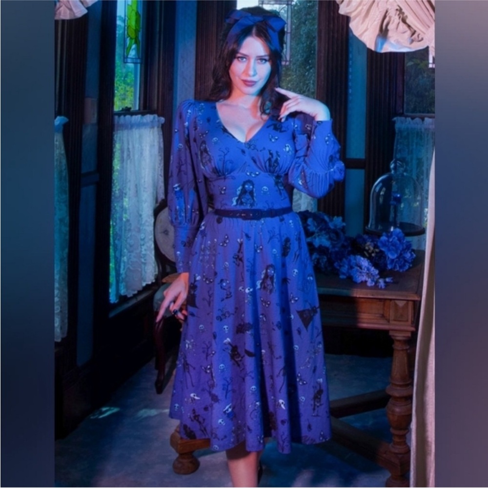 La Femme En Noir x Corpse Bride Dress w/ belt NWT